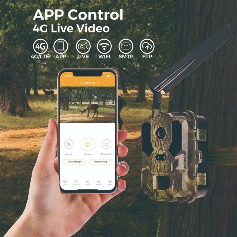 Hunting And Outdoor Shows - Caméra de chasse Y47A 4G 120MP