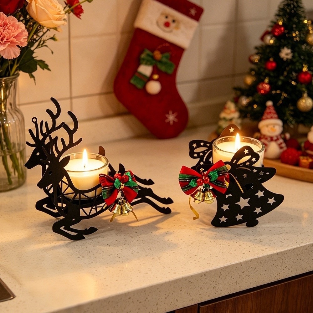 Elk Bugle Call - Porte-bougie de Noël en forme de