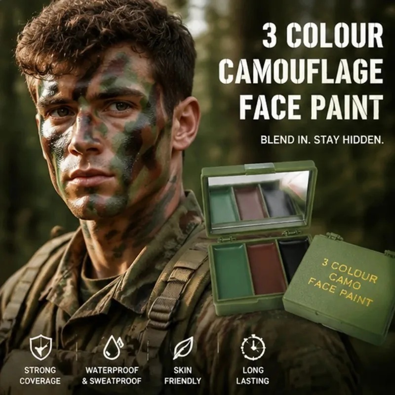 Maquillage camouflage réaliste - Camo Face Paint avis et prix