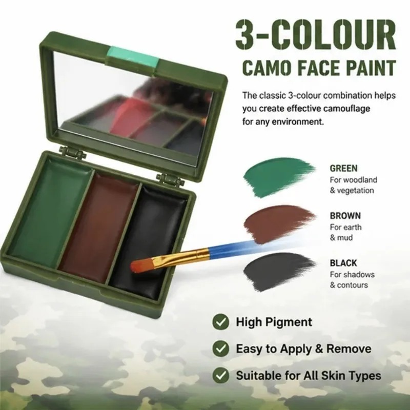 Maquillage camouflage réaliste - Camo Face Paint avis et prix
