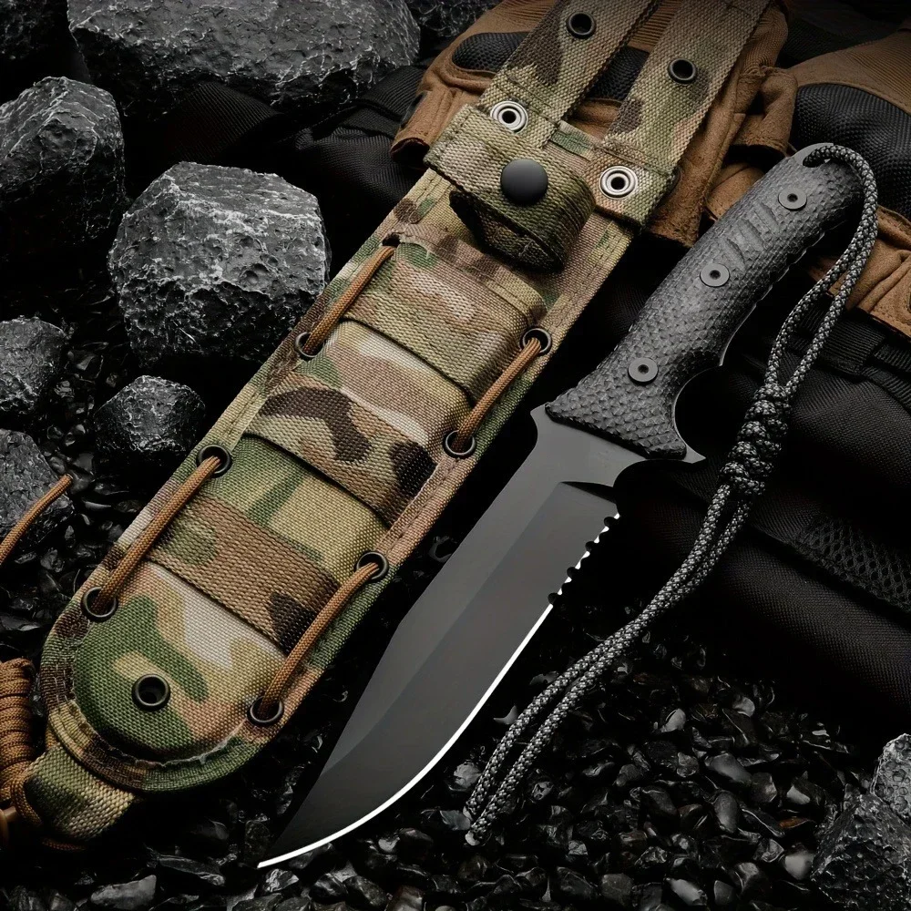 Couteau de camping d'extérieur - Hunting And Camping In Jungle avis et prix
