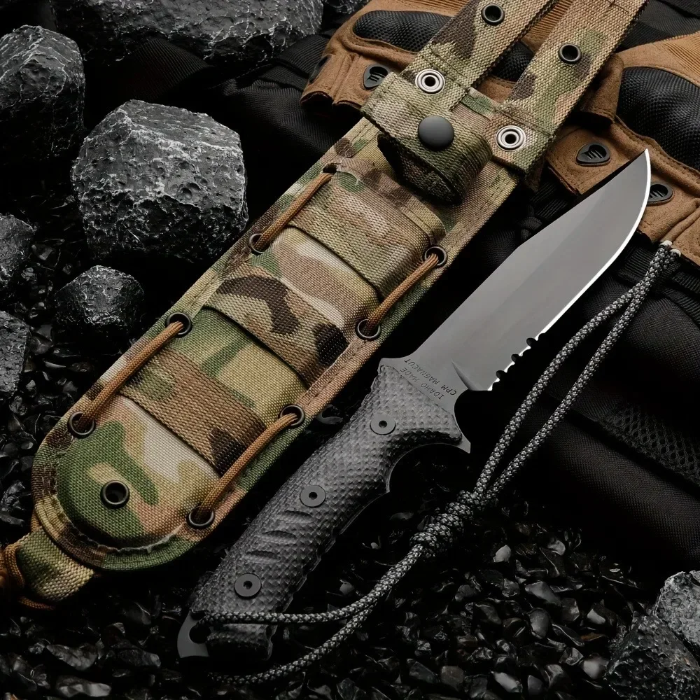Couteau de camping d'extérieur - Hunting And Camping In Jungle avis et prix
